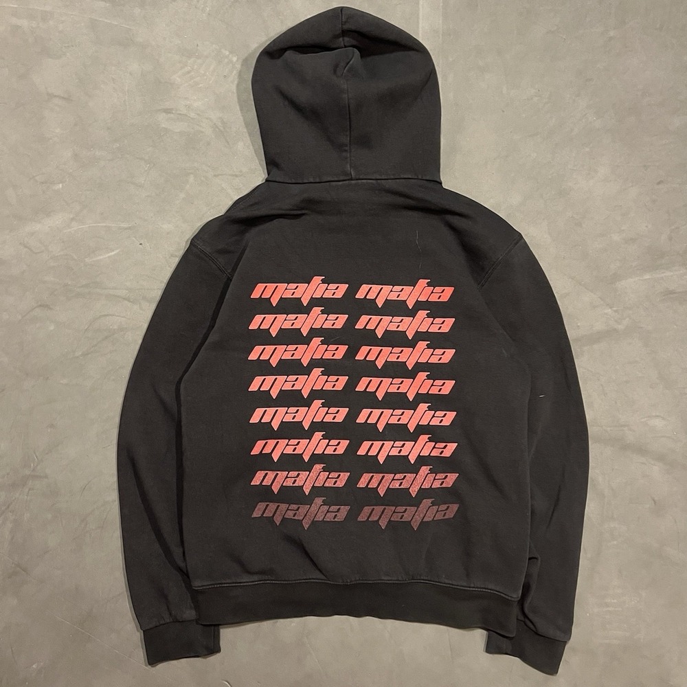 Yeezy Mafia SZN Sweatshirt Mens Small Black Hoodie Casual Designer Logo‎